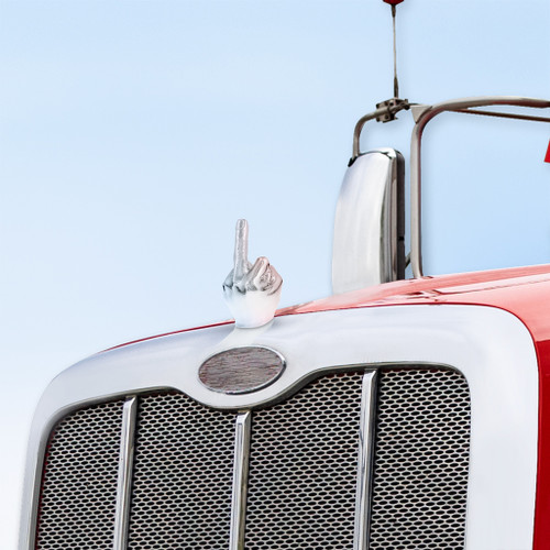 Finger Hood Ornament - Chrome