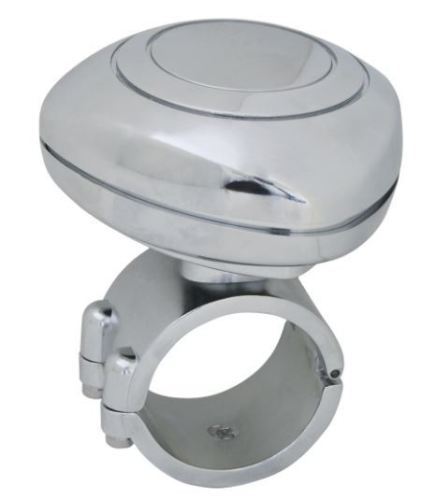 Chrome  Plastic Steering Wheel Spinner (Trucker Steering Wheel )