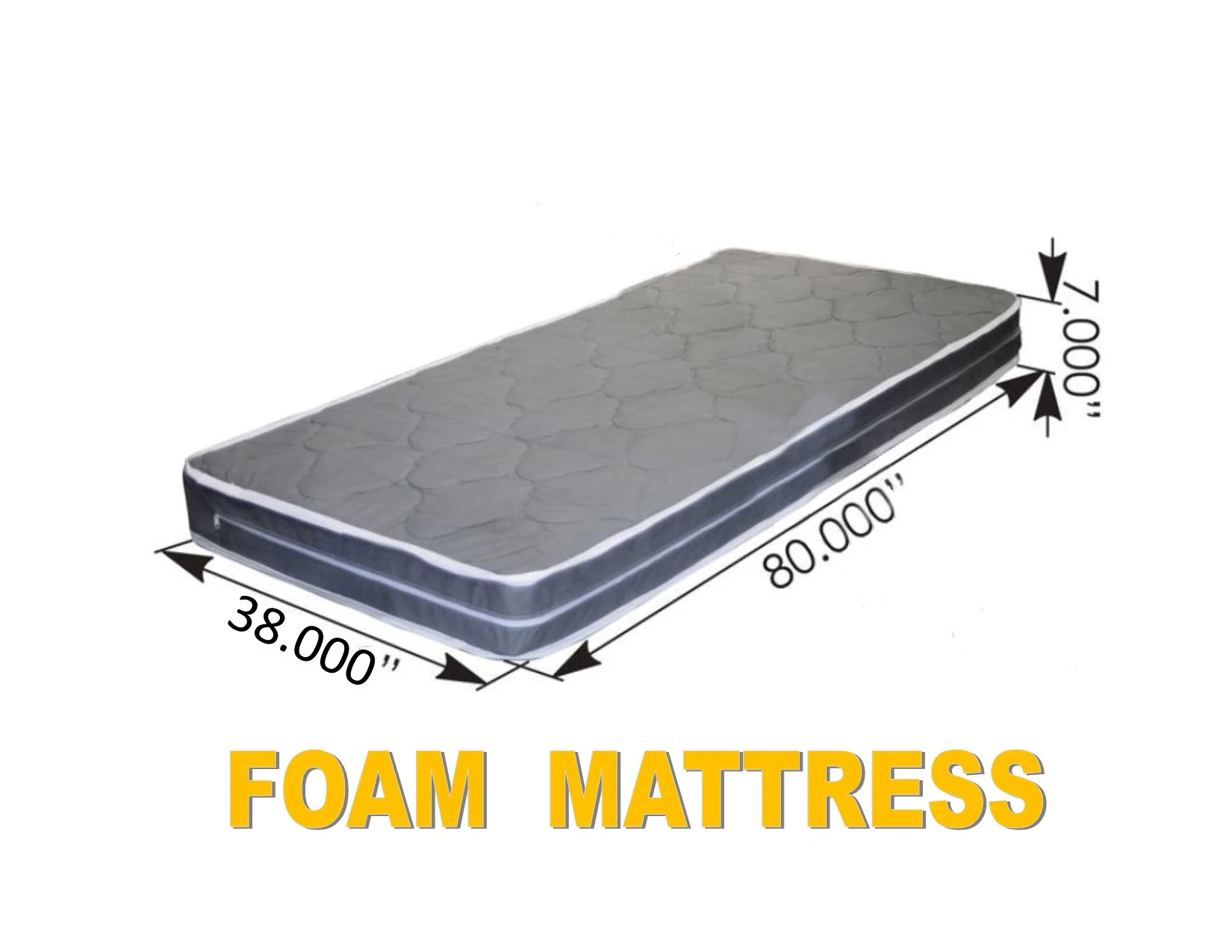 FOAM MATTRESS (38" x 80" x 7")Semi Truck Sleeper Cab Bed RV  