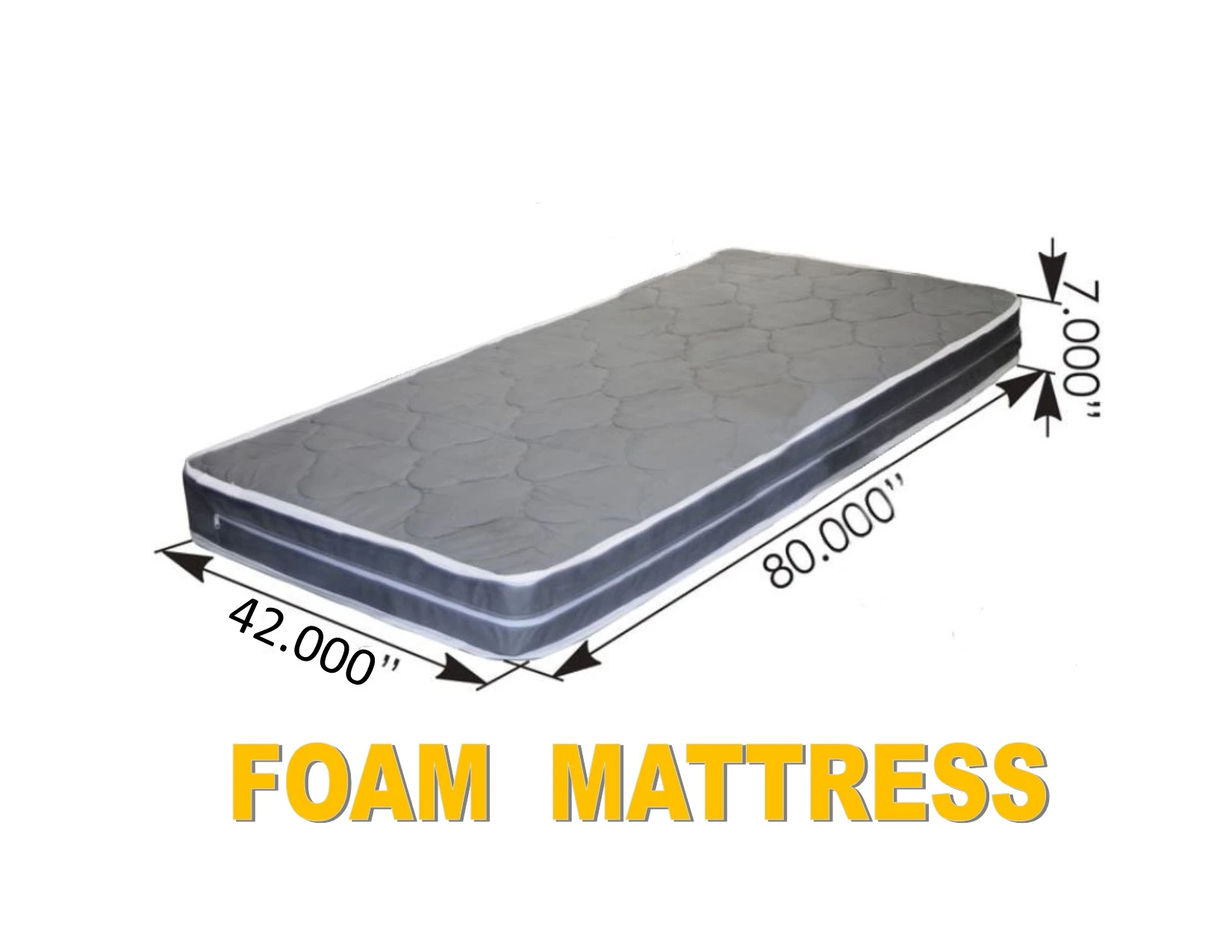 FOAM MATTRESS (42" x 80" x 7")Semi Truck Sleeper Cab Bed RV  
