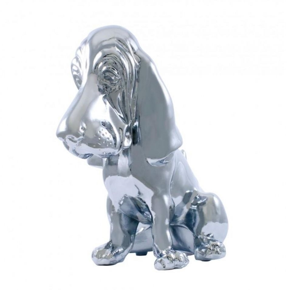 Basset Hound CHROME Hood Ornament - Peterbilt Freightliner Kenworth