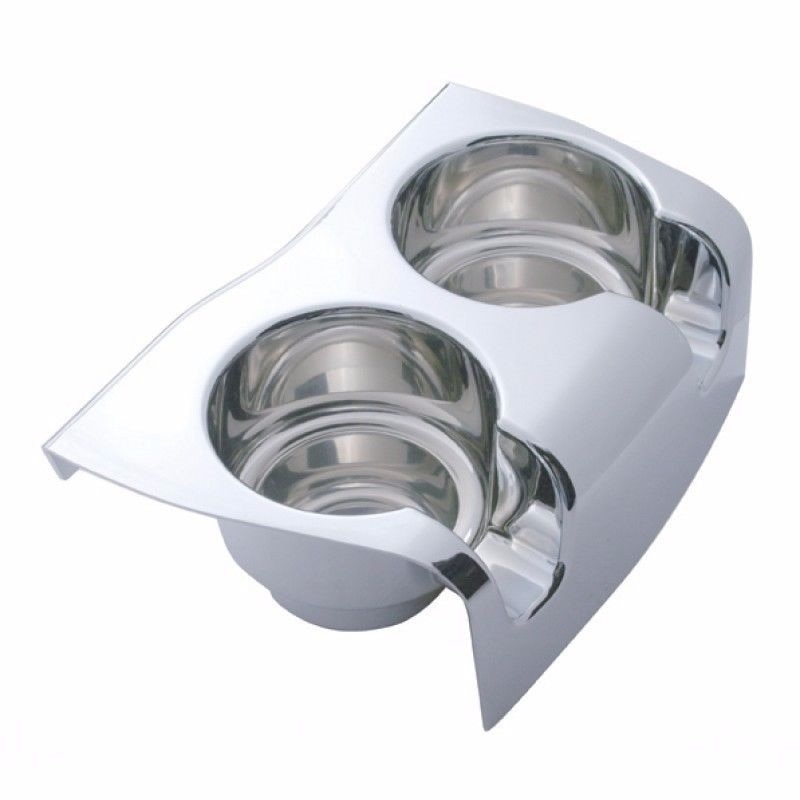 Chrome Plastic Cup Holder Console Top for Kenworth W900 T800 T660 C500