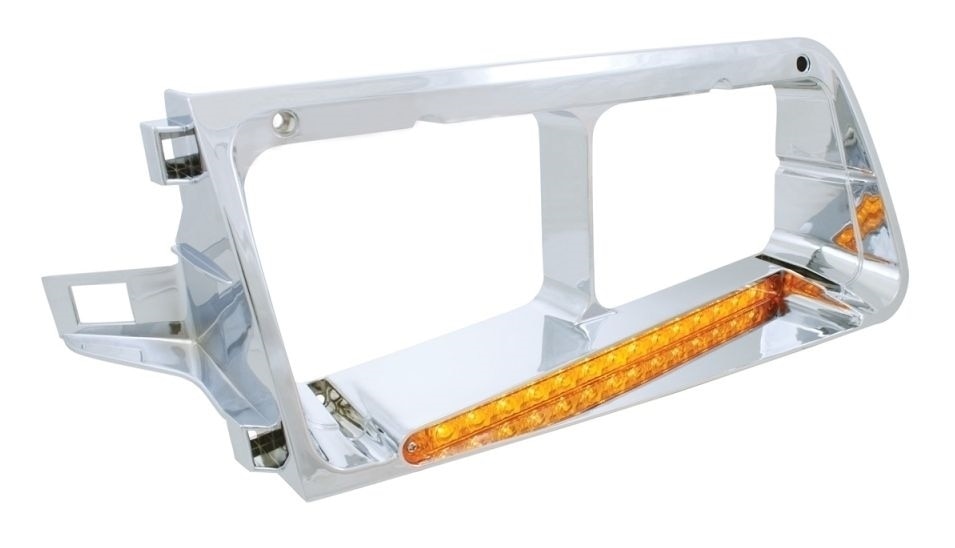 Freightliner FLD Headlight Bezel 14 LED Passenger Side
