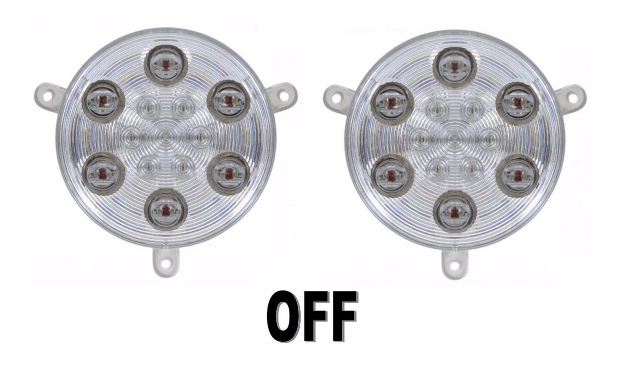 Daytime Running Lights for Freightliner Century, 2005 & Newer, Amber LED/Clear Lens, Pair