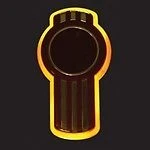Kenworth LED emblem light, Amber LED / Amber Lens, 32 LEDs