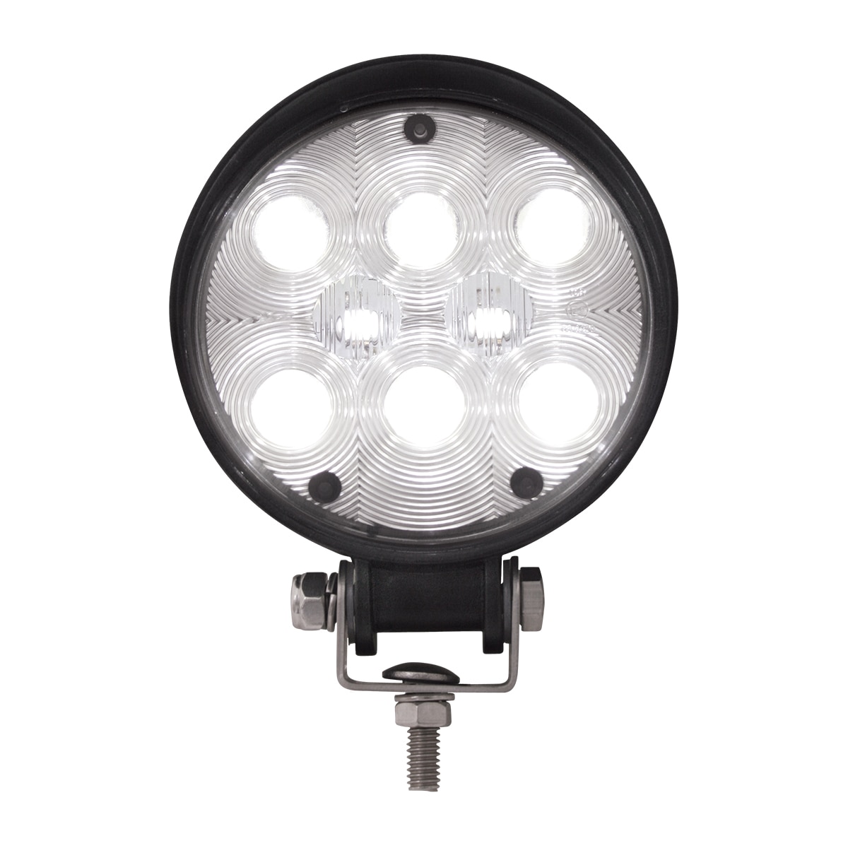 Round (8 LED) WORK LIGHT - High intensity White LED Truck Work Light