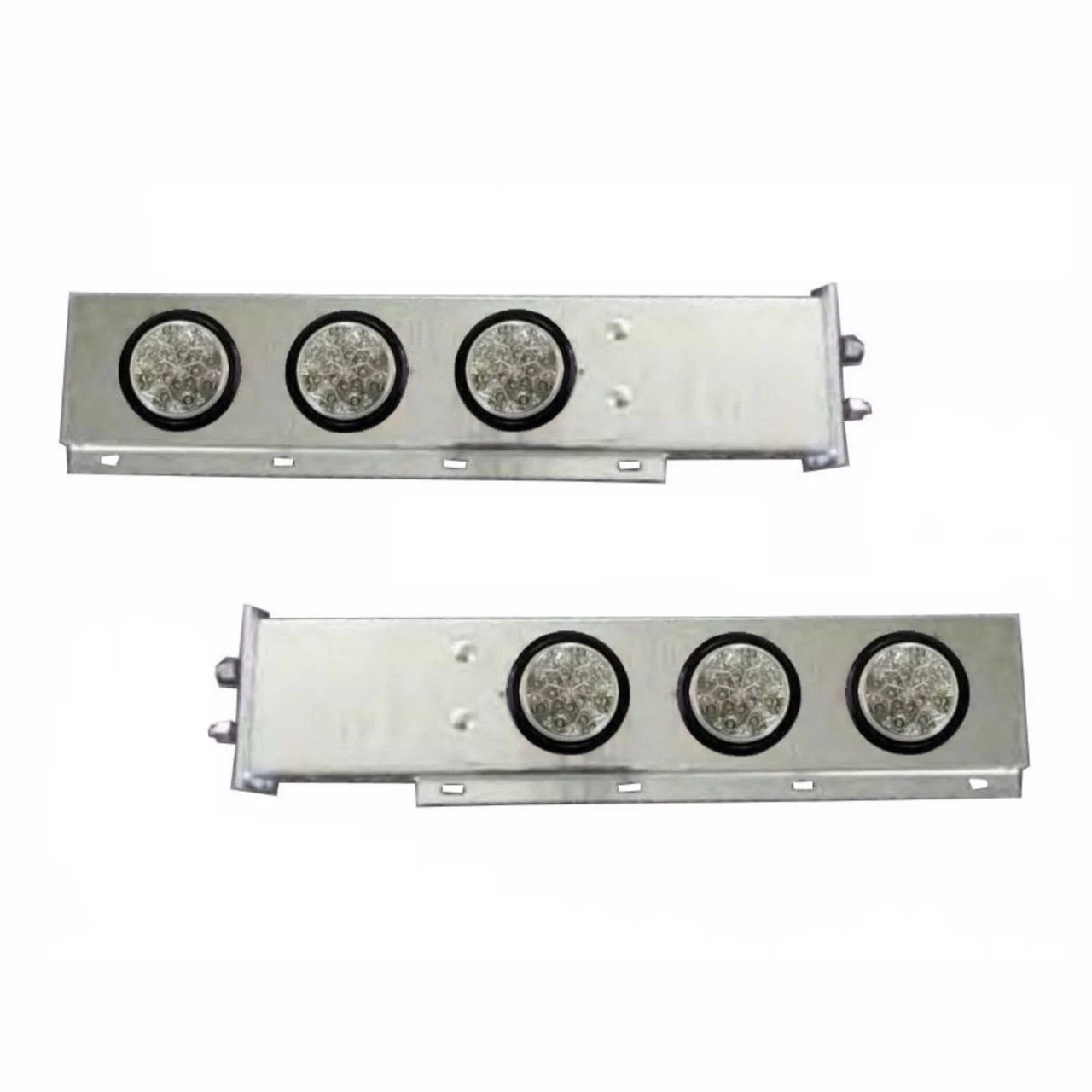 Stainless Steel Mud Flap Hanger with LED Lights Spring Loaded, 2 pcs