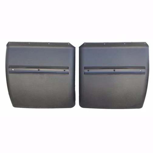 Black Poly Quarter Fender Set for Freightliner, Kenworth, Peterbilt, 24"x24"