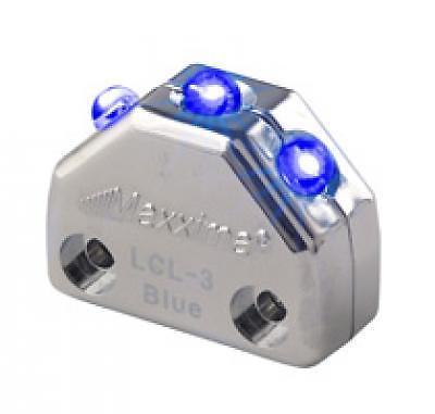 Maxxima 3 LED Chrome Micro Interior Courtesy Light (Blue)
