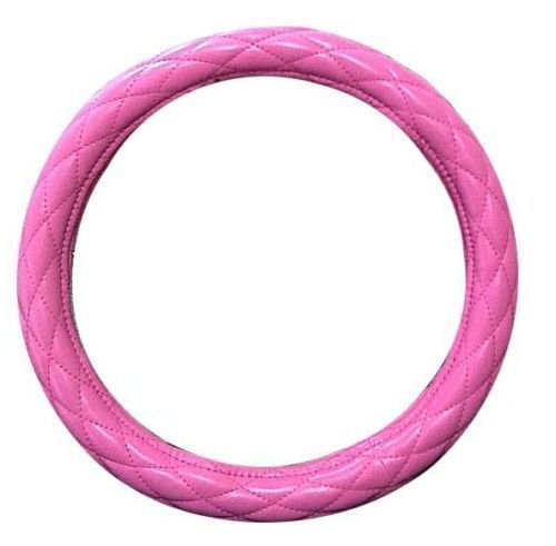 18" Diamond Cushion PINK Steering Wheel Cover Peterbilt Freightliner Semi Truck